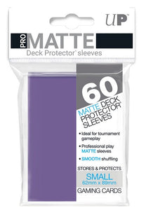 Ultra Pro Small Card Pro Matte Deck Protector Sleeves 60ct - Purple