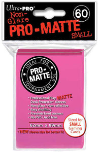 Ultra Pro Small Pro Matte Deck Protector Card Sleeves 60ct - Bright Pink