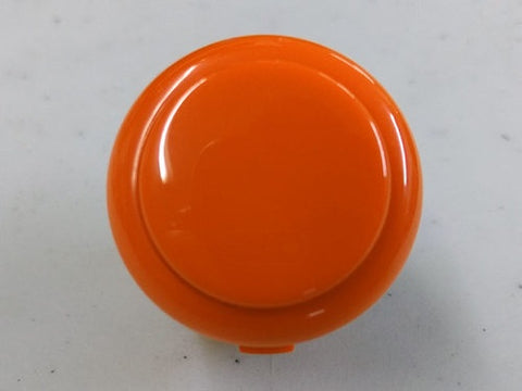 Sanwa Button Solid Colour OBSF-30mm Snap-In Pushbutton (Orange)