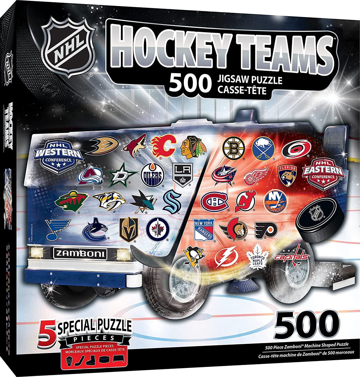 MasterPieces NHL League Zamboni Logos Jigsaw Puzzle (500 pieces)
