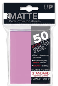 Ultra Pro Standard Pro Matte Deck Protector Card Sleeves 50ct - Pink