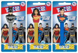 Justice League Pez Assorted Justice League Candy Dispenser (1 Random Justice League)