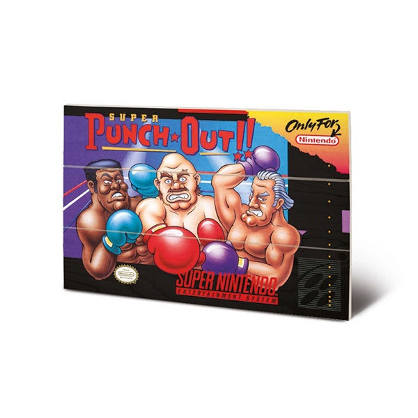 Super Punch-Out!! SNES Game Cover Art 8″ x 12″ Wood Print