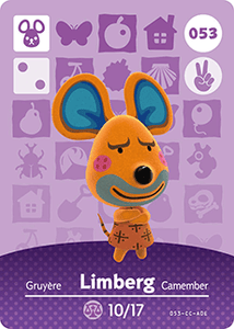 053 Limberg Authentic Animal Crossing Amiibo Card - Series 1