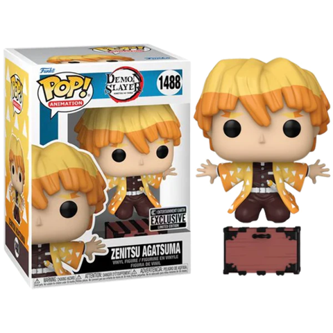 Funko POP! Animation: Demon Slayer - Zenitsu Agatsuma (Kneeling) #1488 Exclusive Vinyl Figure