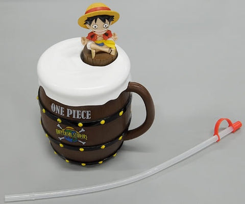 Universal Studios Japan One Piece Luffy Plastic Bottle Mug Figure