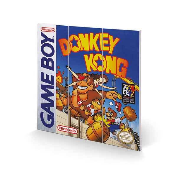 Donkey Kong Game Boy Cover 12″ x 12″ Wood Print