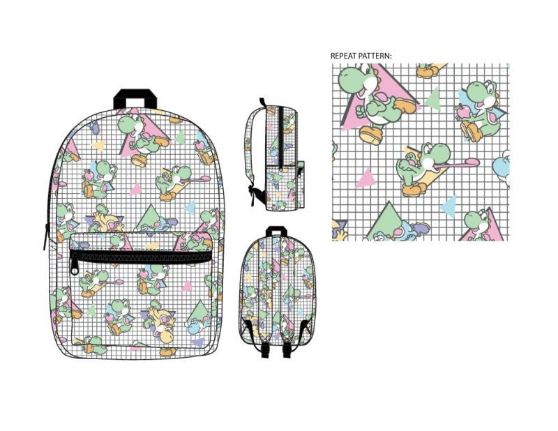 NINTENDO - SUPERMARIO - Retro Yoshi Triangle Backpack