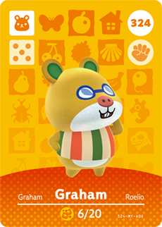 324 Graham Authentic Animal Crossing Amiibo Card - Series 4