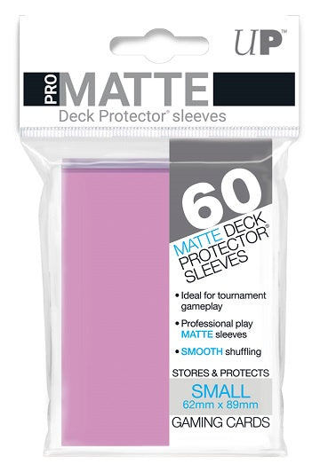 Ultra Pro Small Card Pro Matte Deck Protector Sleeves 60ct - Pink