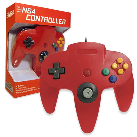 N64 Old Skool Wired Controller Nintendo 64 (Red)