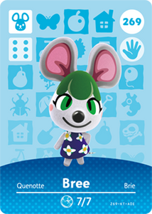 269 Bree Authentic Animal Crossing Amiibo Card - Series 3