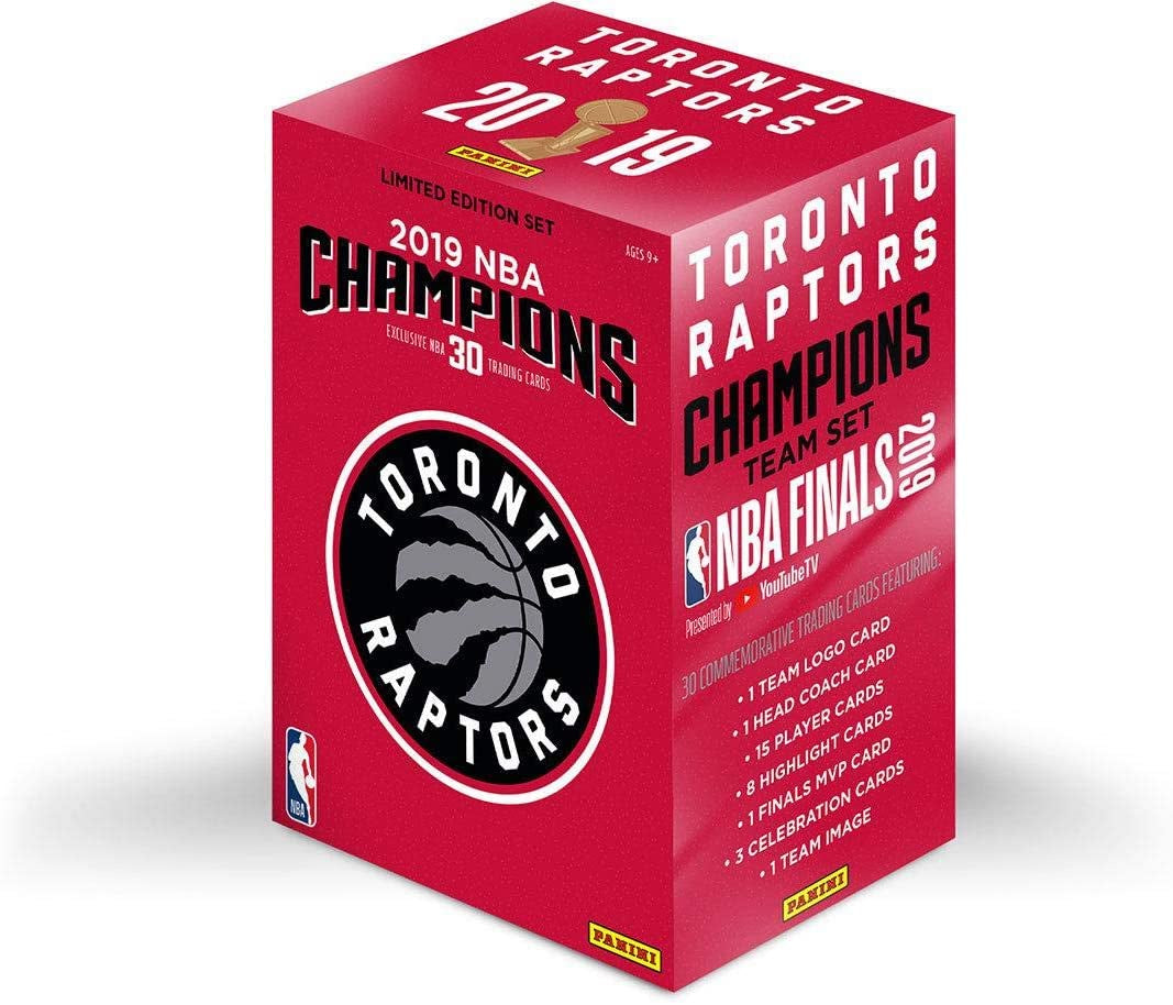 Panini 2019 NBA Champions Toronto Raptors Trading Cards Box Limited Edition Team Set