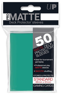 Ultra Pro Standard Pro Matte Deck Protector Card Sleeves 50ct - Aqua