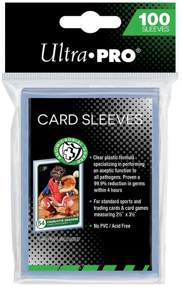 Ultra Pro - Antimicrobial Standard Card Sleeves 2-1/2" X 3-1/2" - 100ct