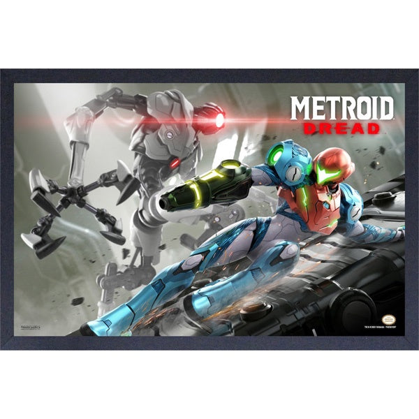 Metroid Dread Samus Slide 11″x17″ Framed Print [Pyramid America] (Loca ...
