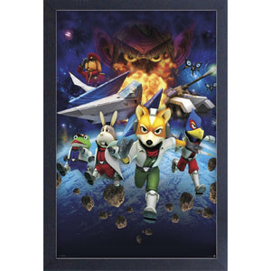 Star Fox 64 Character Group 11″x17″ Framed Print [Pyramid America]