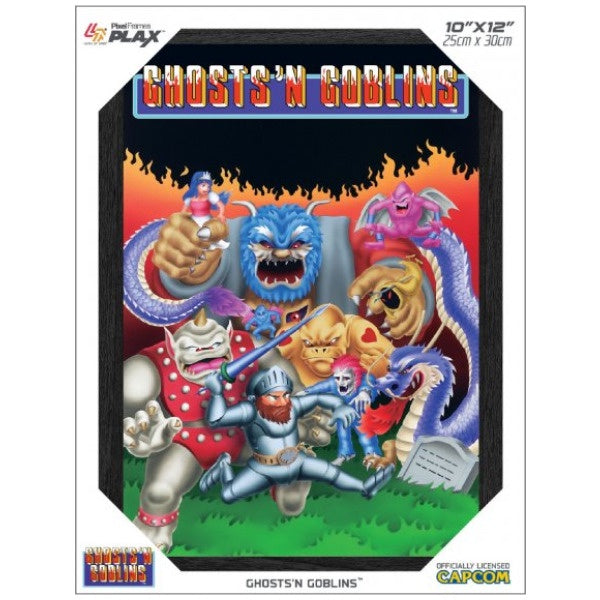 Pixel Frames Plax Ghosts ‘N Goblins 10″ X 12″ Lenticular 3D Art