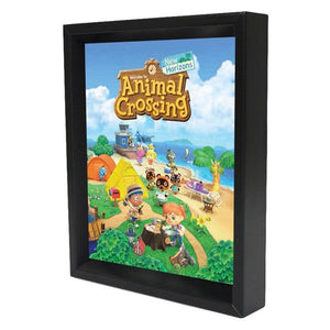 Animal Crossing New Horizon Island 3D Lenticular Shadowbox Art [Pyramid