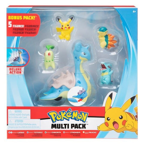 Pokémon - Figurine Dracolosse, Charmilly, Voltali, Aquali ou Pyroli, Vol. 6  Pocket Monsters Mini Soft