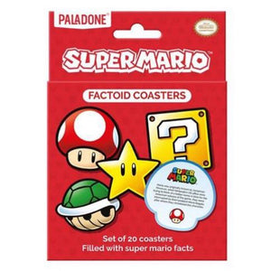 Super Mario Factoid Coasters Set of 20