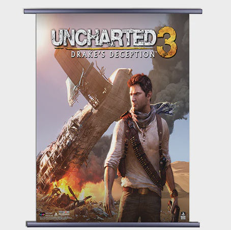 Uncharted 3 Drake's Deception - 02 Wall Scroll 32" x 35"