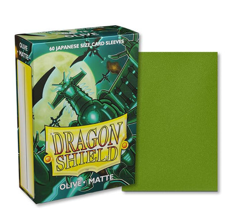 Dragon Shield - Japanese Small Size Matte Sleeves 60ct - Olive