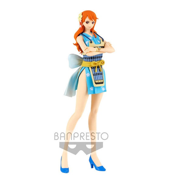 ONE PIECE GLITTER & GLAMOURS NAMI WANOKUNI STYLE II (BLUE) 10″ FIGURE [BP]