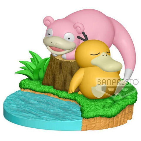 Pokemon Relaxing Time Slowpoke & Psyduck Figure [Banpresto]