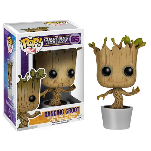 Funko POP! Marvel: Marvel Guardians of the Galaxy - Dancing Groot - #65 Vinyl Bobble-Head Figure (Pre-owned)(Box Wear)