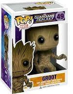 Funko POP! Marvel: Guardians of the Galaxy - Groot #49 Vinyl Bobble-Head Figure (Box Wear)