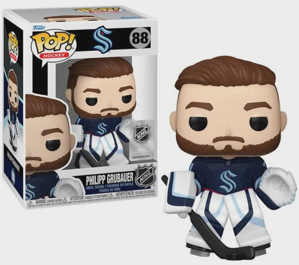 Funko POP! Hockey: Seattle Kraken Blue Jersey - Philipp Grubauer #88 Vinyl Figure