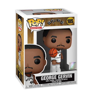 Funko POP! Basketball: George Gervin - #105 (San Antonio Spurs White Jersey) Vinyl Figure