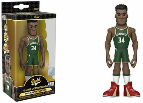 Funko Gold: NBA - Giannis Antetokounmpo (Milwaukee Bucks Green Jersey) 5" Premium Vinyl Figure