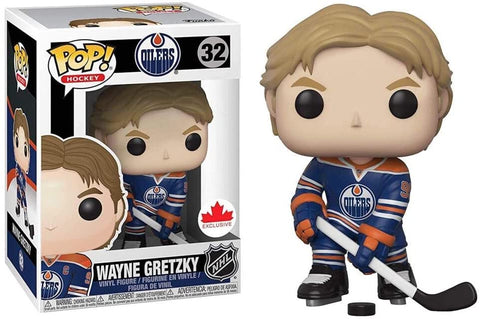 Funko POP! Hockey: Edmonton Oilers Blue Jersey - Wayne Gretzky #32 Canadian Exclusive Vinyl Figure