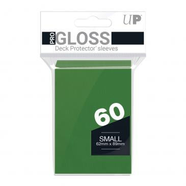 Ultra Pro Small Card Gloss Deck Protector Sleeves 60ct - Green
