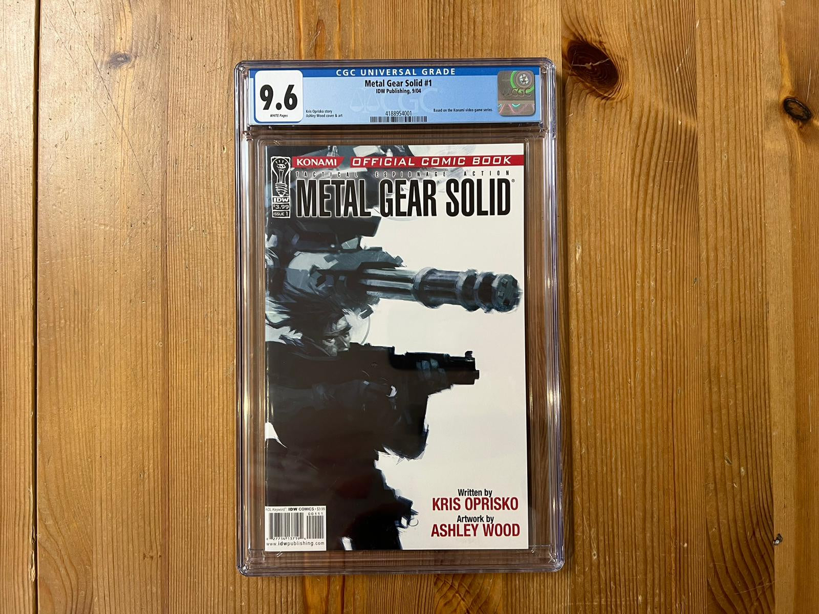 Metal Gear Solid Comic #1 IDW Publishing 2004 CGC Graded 9.6