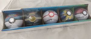 Pokemon Poke Ball Tin - 2022 - Set of 5 (Wear to seal)