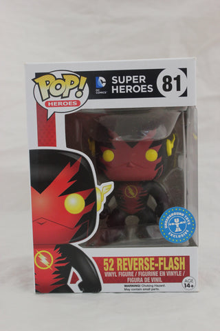 Funko POP! Heroes: DC Comics Super Heroes - 52 Reverse-Flash #81 Exclusive Vinyl Figure (Pre-owned) (Box Wear)