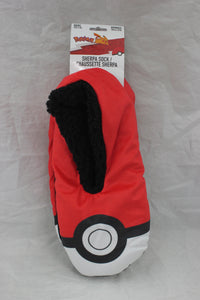 Pokemon Mens Size L/XL Sherpa Sock Slipper - Poke Ball
