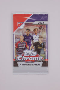 2023 Topps Chrome MLS Soccer Hobby Pack (4 Cards Per Pack)