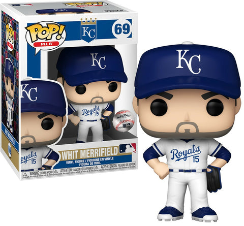 Funko POP! MLB: Kansas City Royals Home White Jersey - Whit Merrifield #69 Vinyl Figure