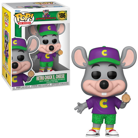 Funko POP! Ad Icons: Chuck E Cheese's - Retro Chuck E. Cheese #186 Vinyl Figure