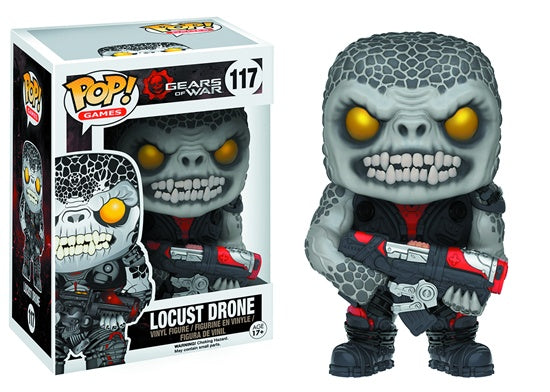 Funko POP! Games: Gears of War - Locust Drone - #117 Vinyl Figure (Box Wear)