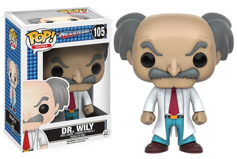 Funko POP! Games: Mega Man - Dr. Wily #105 Vinyl Figure (Box Wear)