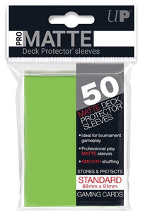 Ultra Pro Standard Pro Matte Deck Protector Card Sleeves 50ct - Lime Green