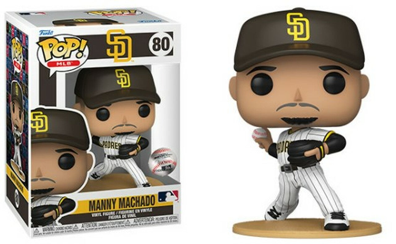 Funko POP! MLB: Manny Machado - #80 (San Diego Padres White Jersey) Vinyl Figure