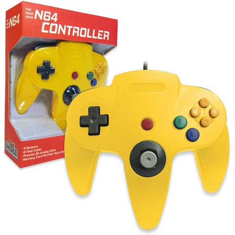 N64 Old Skool Wired Controller Nintendo 64 (Yellow)