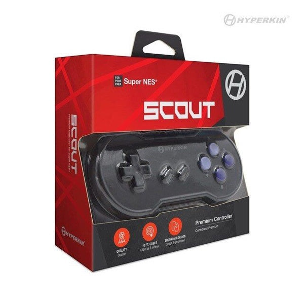 Space Black Scout Premium Wired SNES Controller – A & C Games