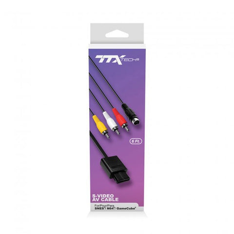 SNES, N64, GameCube S-Video AV Audio Video Cable [TTX Tech]